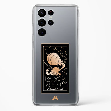 Tarot Card Zodiac Aquarius Crystal Clear Transparent Case-(Samsung)