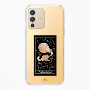 Tarot Card Zodiac Aquarius Crystal Clear Transparent Case-(Vivo)