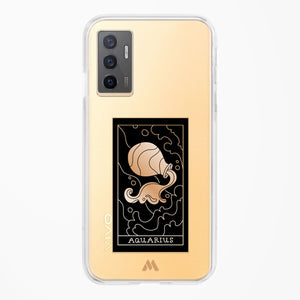 Tarot Card Zodiac Aquarius Crystal Clear Transparent Case-(Vivo)
