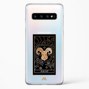 Tarot Card Zodiac Aries Crystal Clear Transparent Case-(Samsung)