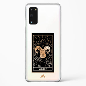 Tarot Card Zodiac Aries Crystal Clear Transparent Case-(Samsung)