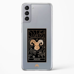 Tarot Card Zodiac Aries Crystal Clear Transparent Case-(Samsung)