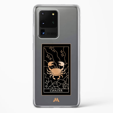Tarot Card Zodiac Cancer Crystal Clear Transparent Case-(Samsung)