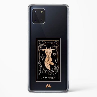 Tarot Card Zodiac Capricorn Crystal Clear Transparent Case-(Samsung)