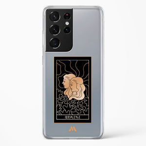 Tarot Card Zodiac Gemini Crystal Clear Transparent Case-(Samsung)