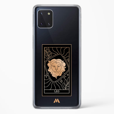 Tarot Card Zodiac Leo Crystal Clear Transparent Case-(Samsung)