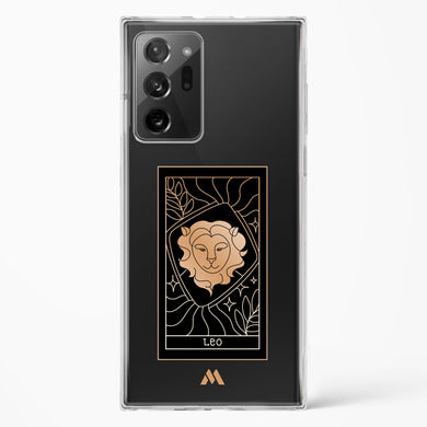 Tarot Card Zodiac Leo Crystal Clear Transparent Case-(Samsung)