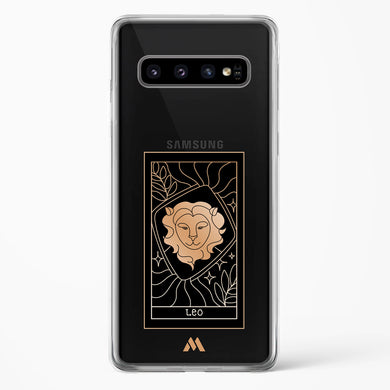 Tarot Card Zodiac Leo Crystal Clear Transparent Case-(Samsung)