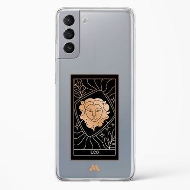 Tarot Card Zodiac Leo Crystal Clear Transparent Case-(Samsung)