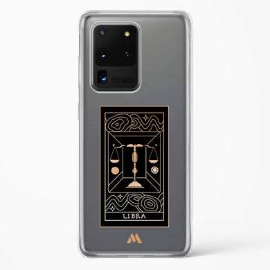 Tarot Card Zodiac Libra Crystal Clear Transparent Case-(Samsung)