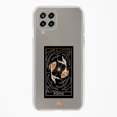 Tarot Card Zodiac Pisces Crystal Clear Transparent Case-(Samsung)