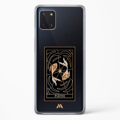 Tarot Card Zodiac Pisces Crystal Clear Transparent Case-(Samsung)
