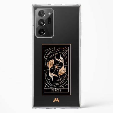 Tarot Card Zodiac Pisces Crystal Clear Transparent Case-(Samsung)