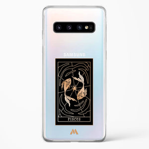 Tarot Card Zodiac Pisces Crystal Clear Transparent Case-(Samsung)