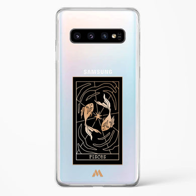 Tarot Card Zodiac Pisces Crystal Clear Transparent Case-(Samsung)