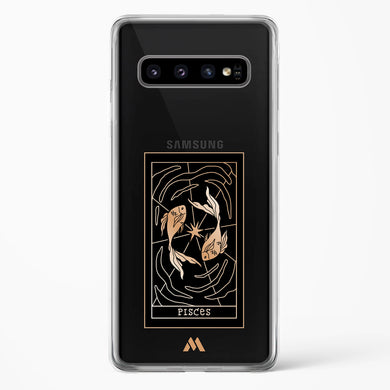 Tarot Card Zodiac Pisces Crystal Clear Transparent Case-(Samsung)