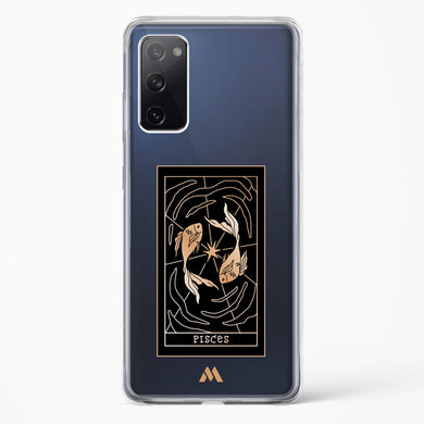Tarot Card Zodiac Pisces Crystal Clear Transparent Case-(Samsung)