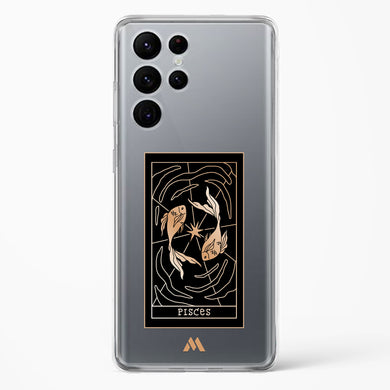 Tarot Card Zodiac Pisces Crystal Clear Transparent Case-(Samsung)