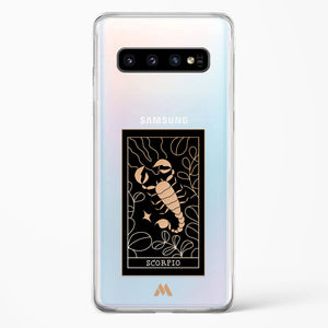 Tarot Card Zodiac Scorpio Crystal Clear Transparent Case-(Samsung)
