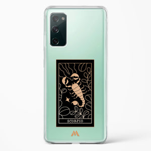 Tarot Card Zodiac Scorpio Crystal Clear Transparent Case-(Samsung)