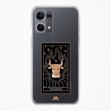 Tarot Card Zodiac Taurus Crystal Clear Transparent Case-(Oppo)