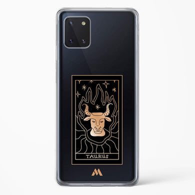 Tarot Card Zodiac Taurus Crystal Clear Transparent Case-(Samsung)