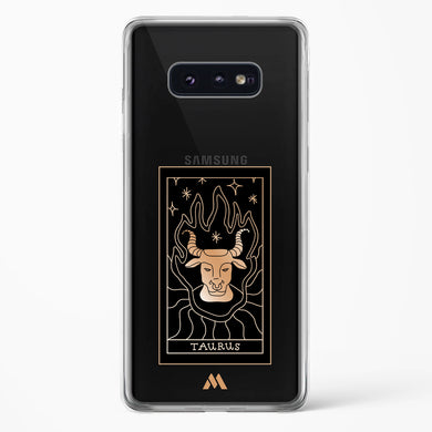 Tarot Card Zodiac Taurus Crystal Clear Transparent Case-(Samsung)