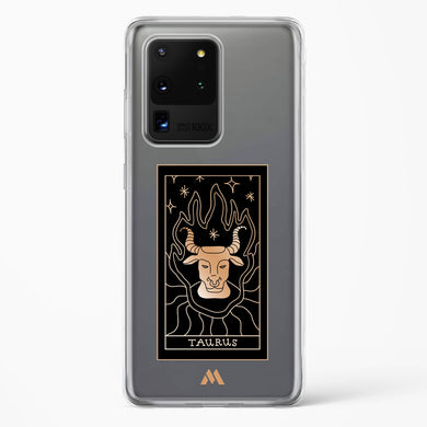 Tarot Card Zodiac Taurus Crystal Clear Transparent Case-(Samsung)