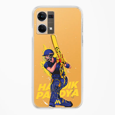 Hardik Hardhitter Pandya Crystal Clear Transparent Case-(Oppo)