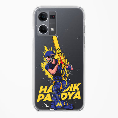 Hardik Hardhitter Pandya Crystal Clear Transparent Case-(Oppo)