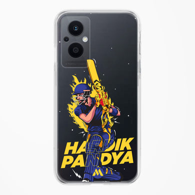 Hardik Hardhitter Pandya Crystal Clear Transparent Case-(Oppo)