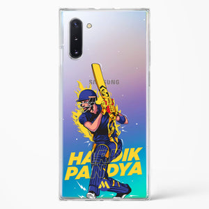Hardik Hardhitter Pandya Crystal Clear Transparent Case-(Samsung)