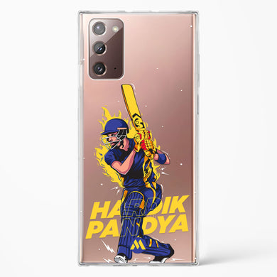 Hardik Hardhitter Pandya Crystal Clear Transparent Case-(Samsung)