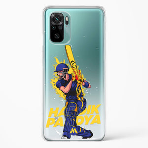 Hardik Hardhitter Pandya Crystal Clear Transparent Case-(Xiaomi)