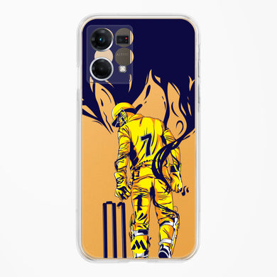 MS Dhoni Greatest Finisher Crystal Clear Transparent Case-(Oppo)