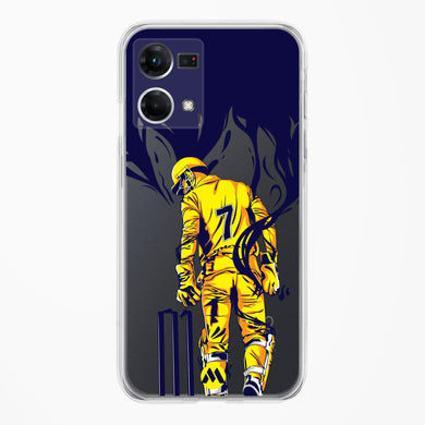 MS Dhoni Greatest Finisher Crystal Clear Transparent Case-(Oppo)