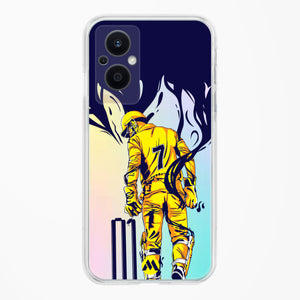 MS Dhoni Greatest Finisher Crystal Clear Transparent Case-(Oppo)