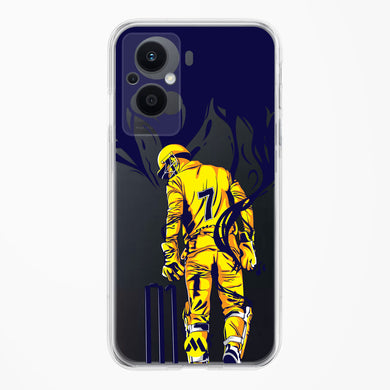 MS Dhoni Greatest Finisher Crystal Clear Transparent Case-(Oppo)