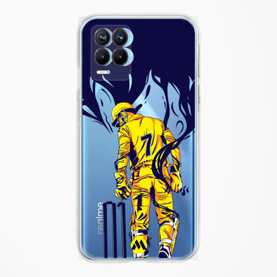 MS Dhoni Greatest Finisher Crystal Clear Transparent Case-(Realme)
