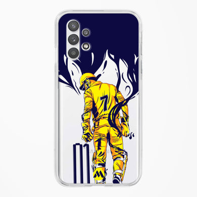 MS Dhoni Greatest Finisher Crystal Clear Transparent Case-(Samsung)