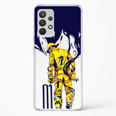 MS Dhoni Greatest Finisher Crystal Clear Transparent Case-(Samsung)