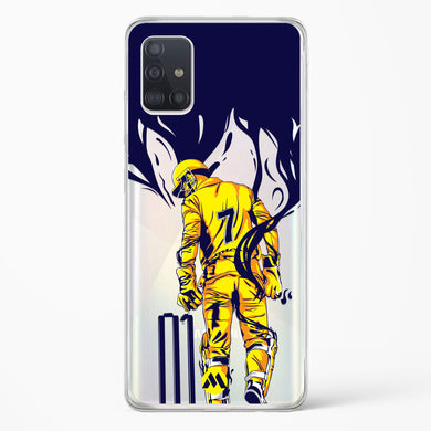MS Dhoni Greatest Finisher Crystal Clear Transparent Case-(Samsung)