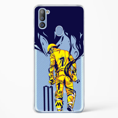 MS Dhoni Greatest Finisher Crystal Clear Transparent Case-(Samsung)