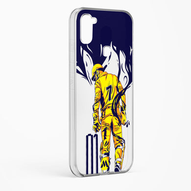 MS Dhoni Greatest Finisher Crystal Clear Transparent Case-(Samsung)