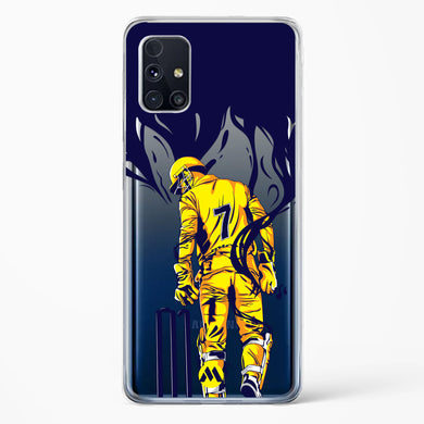 MS Dhoni Greatest Finisher Crystal Clear Transparent Case-(Samsung)