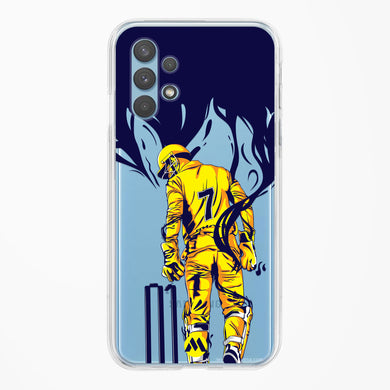 MS Dhoni Greatest Finisher Crystal Clear Transparent Case-(Samsung)