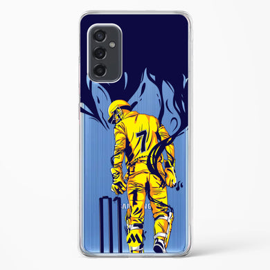 MS Dhoni Greatest Finisher Crystal Clear Transparent Case-(Samsung)