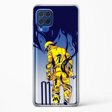 MS Dhoni Greatest Finisher Crystal Clear Transparent Case-(Samsung)