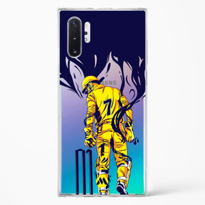 MS Dhoni Greatest Finisher Crystal Clear Transparent Case-(Samsung)
