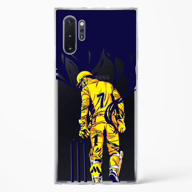 MS Dhoni Greatest Finisher Crystal Clear Transparent Case-(Samsung)
